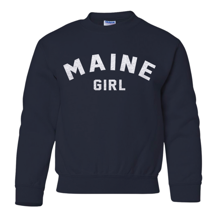 Youth Maine Girl Crewneck