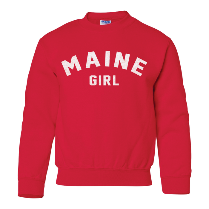 Youth Maine Girl Crewneck