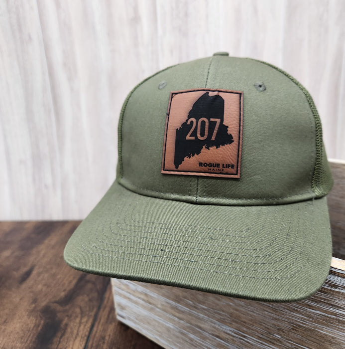 ME 207 Leather Trucker Hat