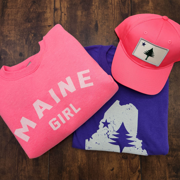 Youth Maine Girl Crewneck