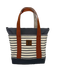 Rogue's Striped Medium Tote Bag SHOP ROGUE WEAR Bags Steel-Moss