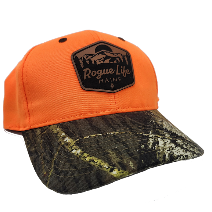 Real Tree Camo/Hunting Orange Poly Twill Cap