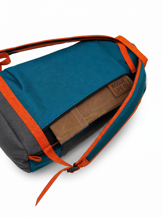 Harbor Roll Hybrid Travel Pack 40L - Navy/Coyote/Red ROGUE LIFE Co. Bags