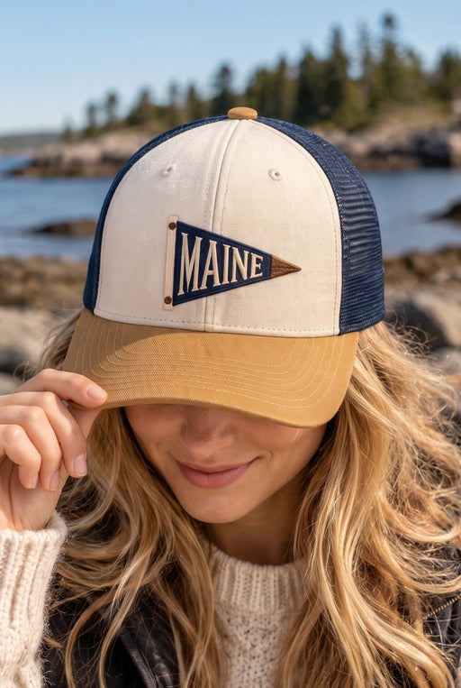 Maine / East Coast Pennant Trucker Hat ROGUE LIFE Co. Hats