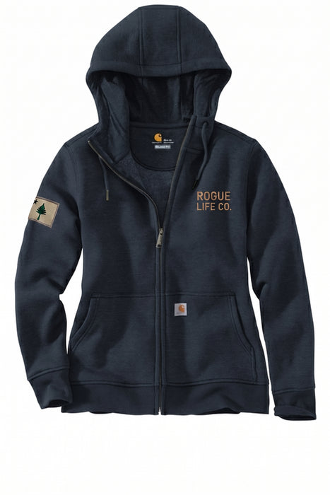 Rogue Life Co. Carhartt® Women’s Clarksburg Full-Zip Hoodie - Navy