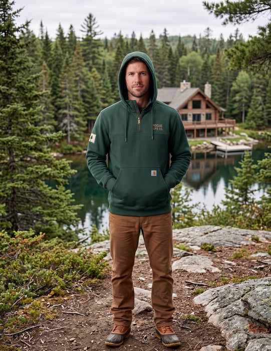 Rogue Life Co. Carhartt Rain Defender® Heavyweight Hooded Sweatshirt - Forest