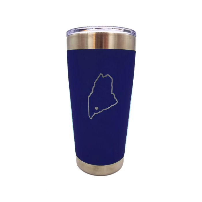 "Lewiston Strong" State with Lewiston Heart Insulated SS Tumbler Large