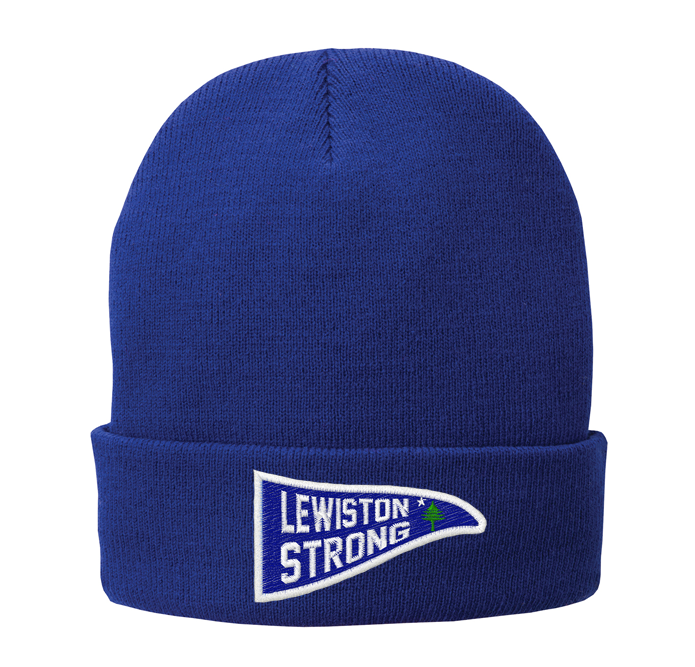 Lewiston Strong Pennant Fundraiser Fleece Lined Beanie