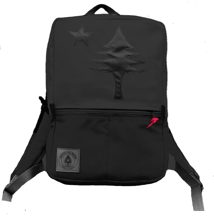 Benny Backpack 15L- State of Maine Flag - Black/grey