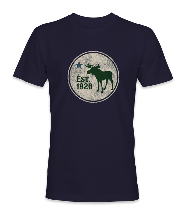 Maine State Flag Moose T-Shirt