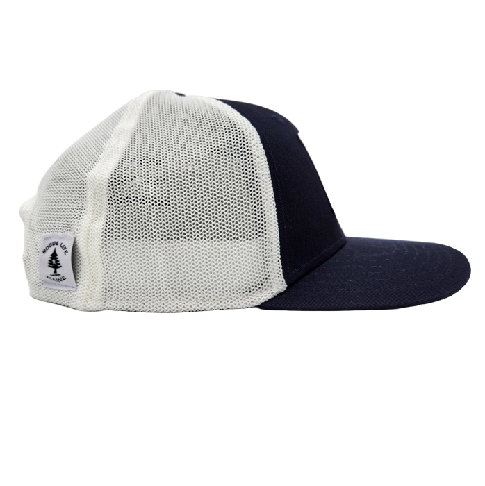 ME Flag White Patch Trucker Hat