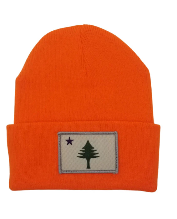 Maine Flag Fleece-Lined Knit Beanie