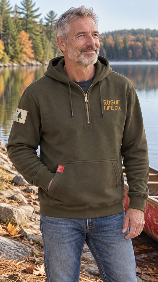 Rogue Life Co. Scout 1/4-Zip Hoodie - Moss Green ROGUE LIFE Co. Hoodie