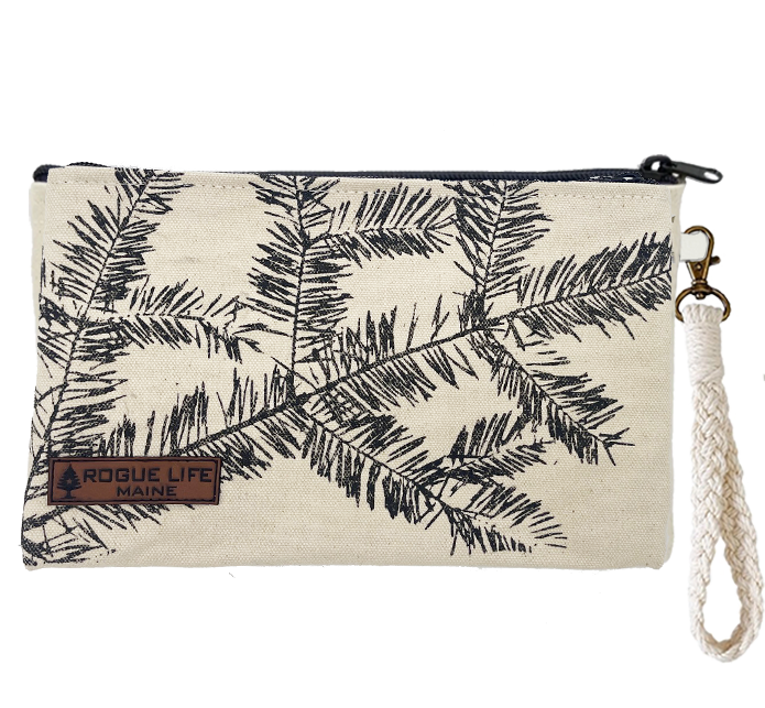 Tree Farm Spruce Zipper Pouch Wristlet