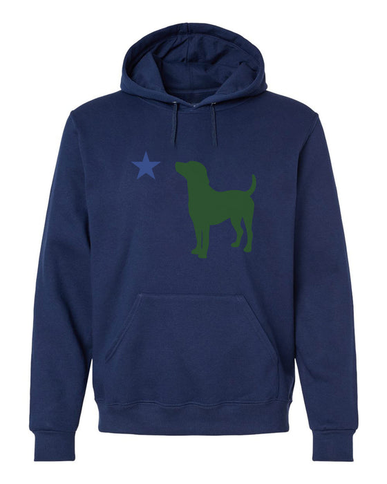 The "Pine Tree Pup" Maine Dog Flag Hoodie Rogue Life Maine Hoodie