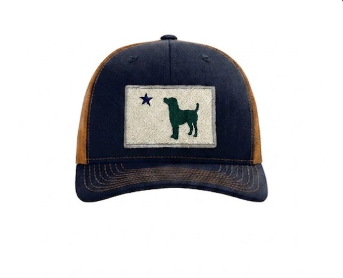 Maine Dog Flag Embroidered Patch Structured Trucker Hat ROGUE LIFE Co. Hat