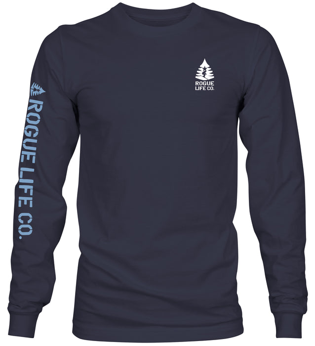 Work Hard Ski Harder Long-Sleeve Shirt ROGUE LIFE Co. Long Sleeve