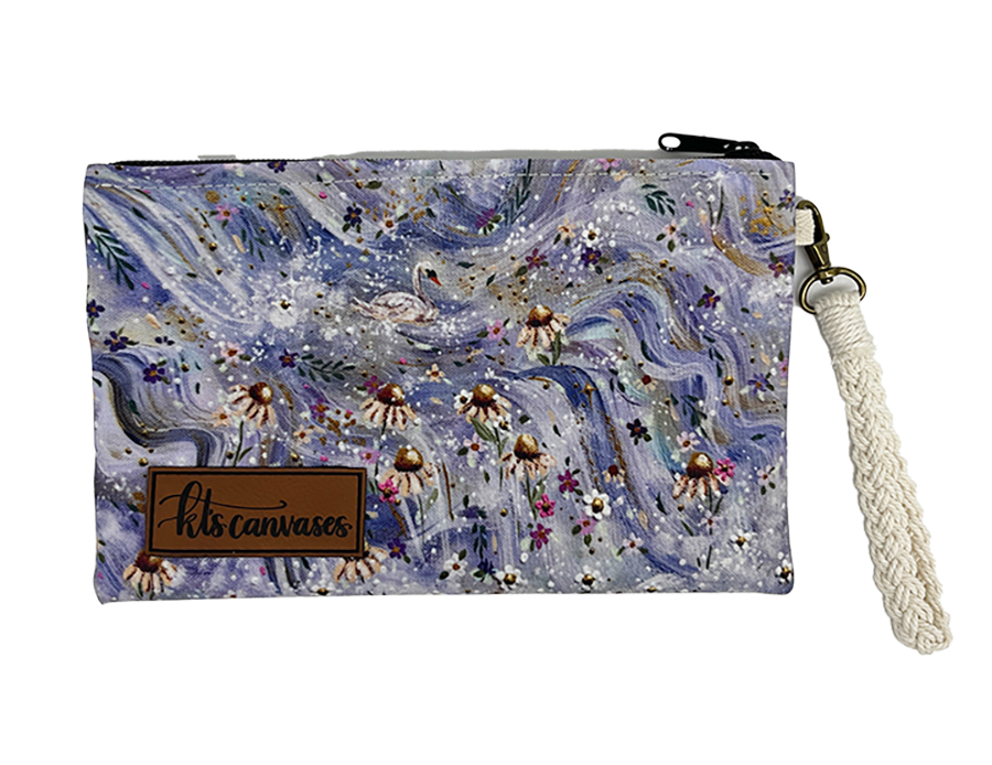 Swan Garden Wristlet - Pre-Order for 12/1/25