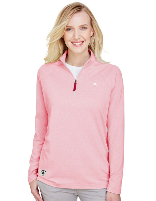 Women's UV Protection Micro-Stripe 1/4 Zip